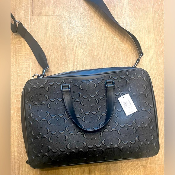 NWT Coach Signature Leather Briefcase/Laptop Bag - Picture 4 of 8